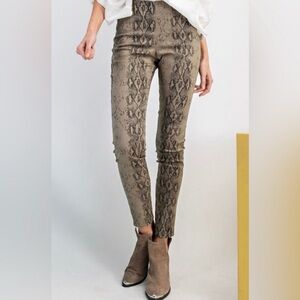The FENIX Faux Snake Print Skinny